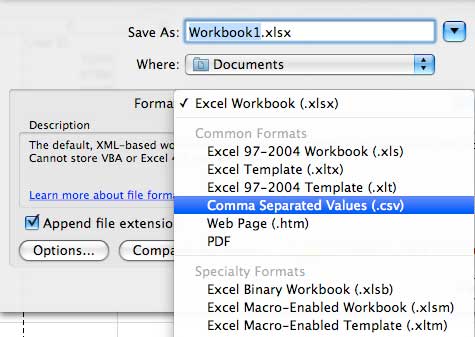 qbb file into excel for mac